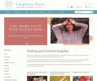 Laughinghens.com(Suppliers of all your knitting and crochet needs) Screenshot