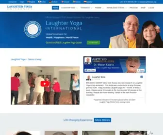 Laughteryoga.org(Dr. Madan Kataria) Screenshot