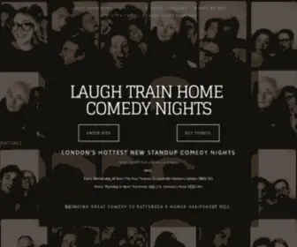 Laughtrainhome.com(Faces you know from the TV and great names you know from the circuit) Screenshot