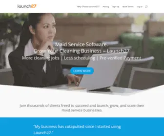 Launch27.com(Maid Service Software) Screenshot