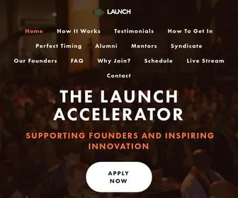 Launchaccelerator.co(LAUNCH Accelerator) Screenshot