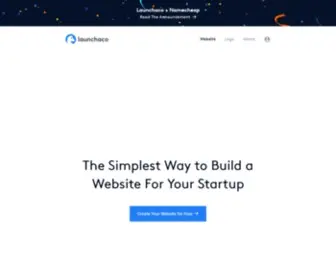 Launchaco.com(Startup Website Builder) Screenshot
