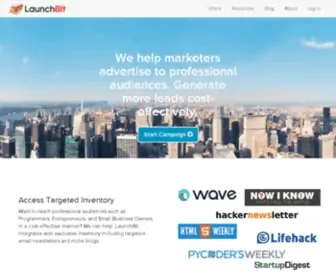 Launchbit.com(Advertiser Solutions) Screenshot