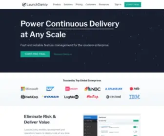 Launchdarkly.com(Launchdarkly) Screenshot