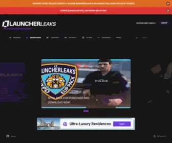 Launcherleaks.com(LauncherLeaks #1 FiveM Leaks and Downloads) Screenshot