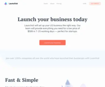 Launchist.io(Launch your US business today) Screenshot