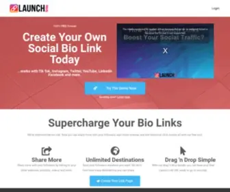 Launchlinks.io(Create your own bio link page for free) Screenshot
