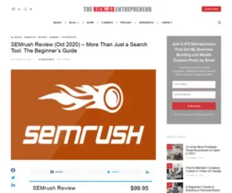 Launchlist.net(SEMrush Review (DecMore Than Just a Search Tool) Screenshot