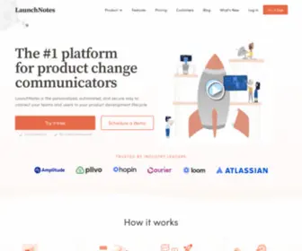 Launchnotes.com(The Product Success Platform) Screenshot