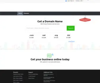 Launchpad.com(Domain names & web hosting company) Screenshot