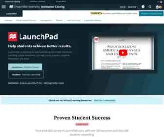 Launchpadworks.com(Macmillan Learning for Instructors) Screenshot