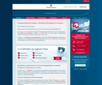 Launchswiss.ch(Firmengründung in der Schweiz) Screenshot
