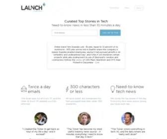 Launchticker.com(LAUNCH Ticker) Screenshot