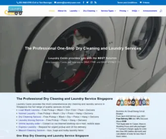 Laundrycares.com(Laundry Service Singapore) Screenshot