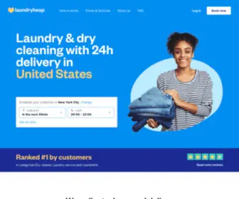 Laundryheap.com(Laundry & Dry cleaning in United States 24h delivery service) Screenshot