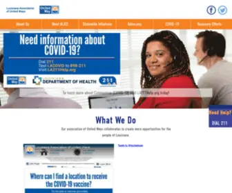 Launitedway.org(Louisiana Association of United Ways) Screenshot