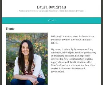 Laura-Boudreau.com(Assistant Professor) Screenshot