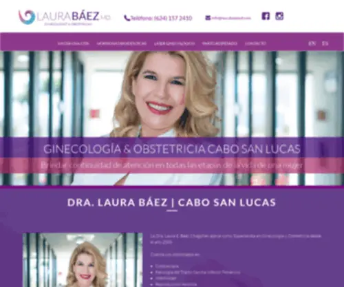 Laurabaezmd.com(Ginecóloga Cabo San Lucas) Screenshot