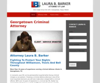 Laurabarkerlaw.com(The Law Office) Screenshot