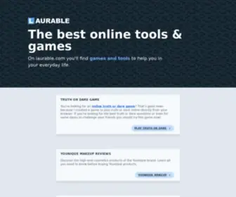 Laurable.com(Best Online Games & Tools) Screenshot