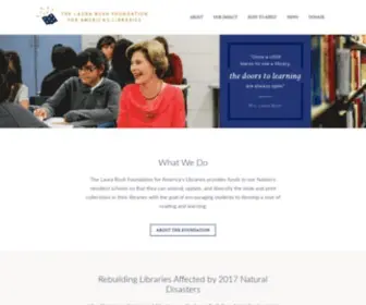 Laurabushfoundation.com(Laura Bush Foundation For America's Libraries) Screenshot