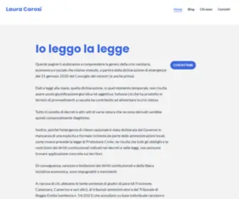 Lauracarosi.com(Io leggo le leggi) Screenshot