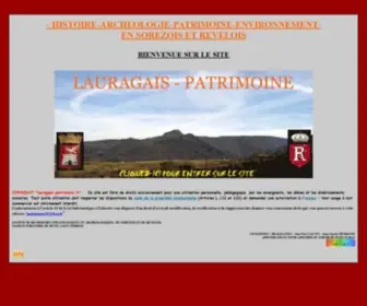 Lauragais-Patrimoine.fr(LAURAGAIS PATRIMOINE Histoire Archeologie Patrimoine Environnement) Screenshot