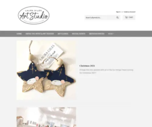 Lauragilesart.com(Laura Giles Art) Screenshot