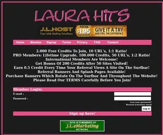 Laurahits.net(Website traffic) Screenshot