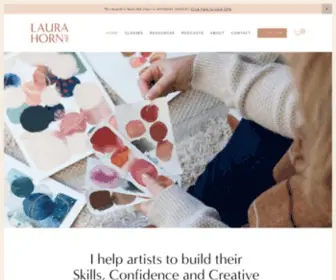 Laurahornart.com(LAURA HORN ART) Screenshot