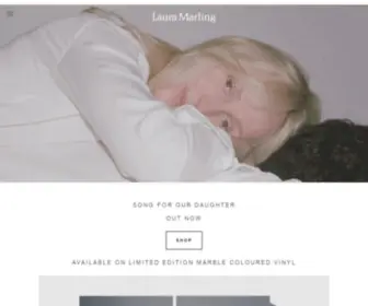 Lauramarling.com(My new album 'Song For Our Daughter') Screenshot