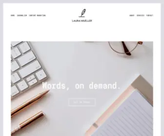 Lauramuellerwrites.com(Laura Mueller) Screenshot