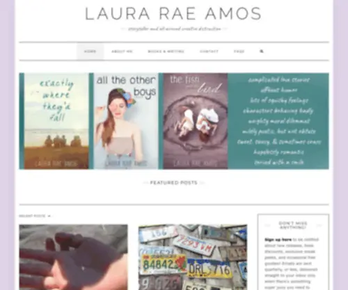 Lauraraeamos.com(Storyteller and all) Screenshot