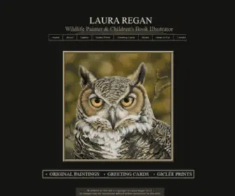 Lauraregan.com(Laura Regan Wildlife Painter and Illustrator) Screenshot