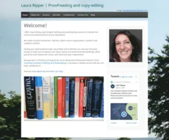 Lauraripperproofreading.com(Laura Ripper) Screenshot