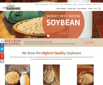 Laurasoybeans.com(Laura® Soybeans) Screenshot