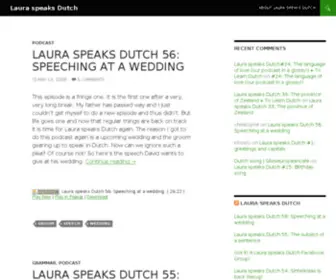Lauraspeaksdutch.info(Laura speaks Dutch) Screenshot
