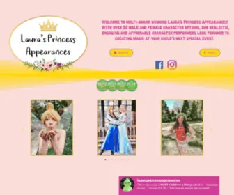 Laurasprincesses.com(Laura's Princess Appearances) Screenshot