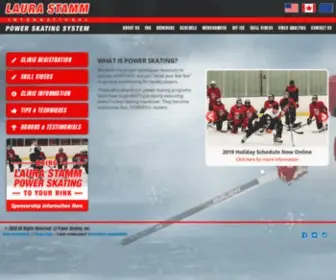 Laurastamm.com(Laura Stamm Power Skating) Screenshot