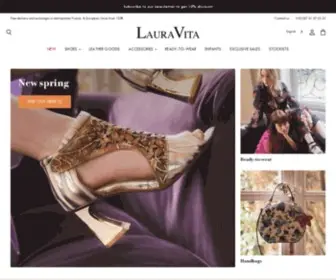 Lauravita.com(Découvrez et achetez les produits de la marque française Laura Vita au style flamboyant) Screenshot