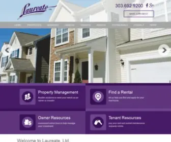 Laureateltd.com(Denver Property Management) Screenshot