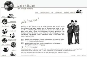 Laurel-AND-Hardy.com(Laurel & Hardy) Screenshot