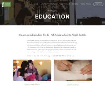 Laurelacademy.org(Private Elementary School North Seattle) Screenshot
