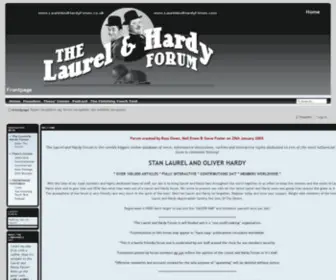 Laurelandhardyforum.com(Frontpage) Screenshot