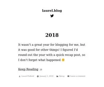 Laurel.blog(Laurel blog) Screenshot