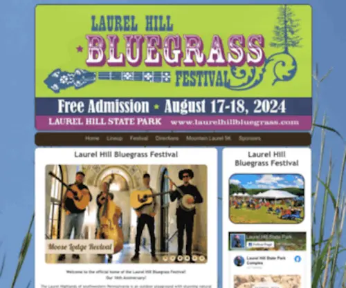 Laurelhillbluegrass.com(Laurel Hill Bluegrass Festival) Screenshot