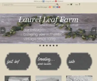 Laurelleaffarm.com(Laurel Leaf Farm country antiques) Screenshot