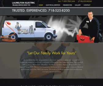 Laureltonelectric.com(24 Hour Electrician Services) Screenshot