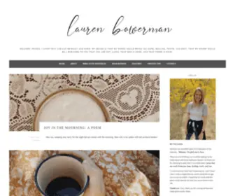 Lauren-Bowerman.com(Welcome, friend) Screenshot