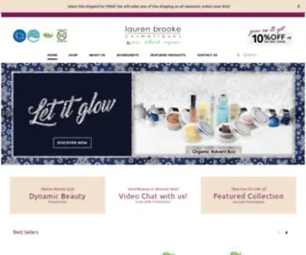 Laurenbrookecosmetiques.com(Lauren Brooke Organic Cosmetiques) Screenshot